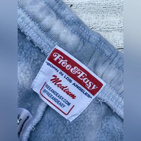 FREE AND EASY Tie Dye Heavy Fleece sweatpants size medium - Picture 7 of 9